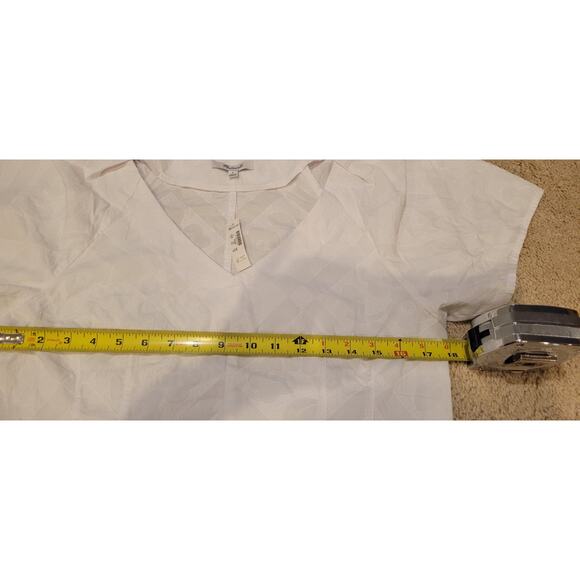 NWT Madewell  Darted V-Neck Top in Floral White Size 8 Retail $92 - Picture 7 of 7